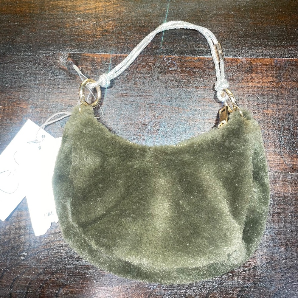 NWT A New Day Convertible Clutchette Green Soft Clutch Purse - Picture 1 of 6